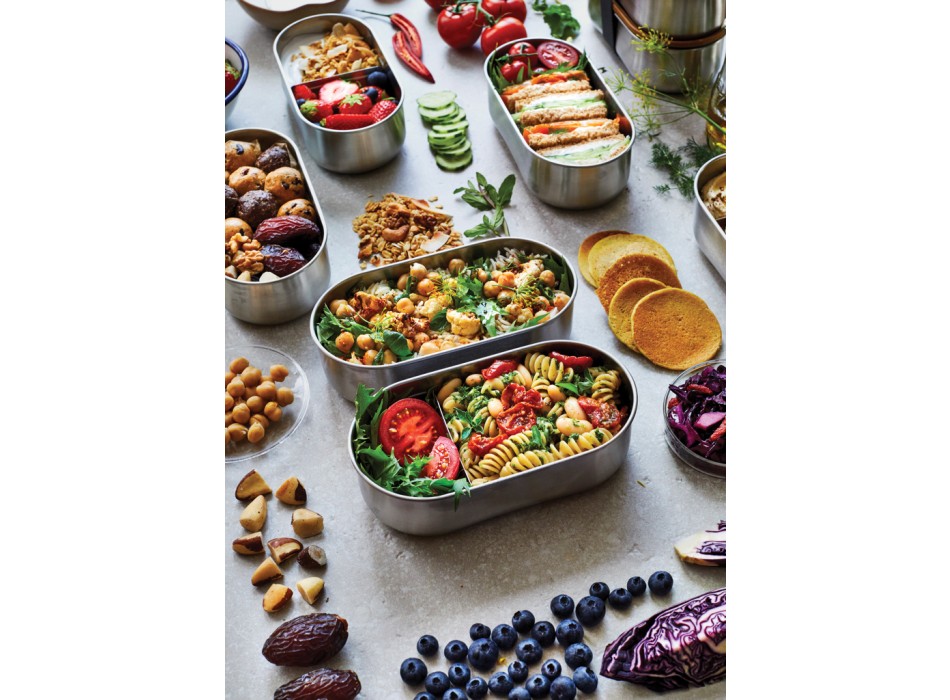 Portapranzo doppio Bento Black+Blum in acciaio FullGadgets.com