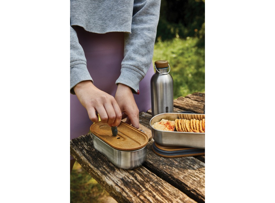 Portapranzo doppio Bento Black+Blum in acciaio FullGadgets.com