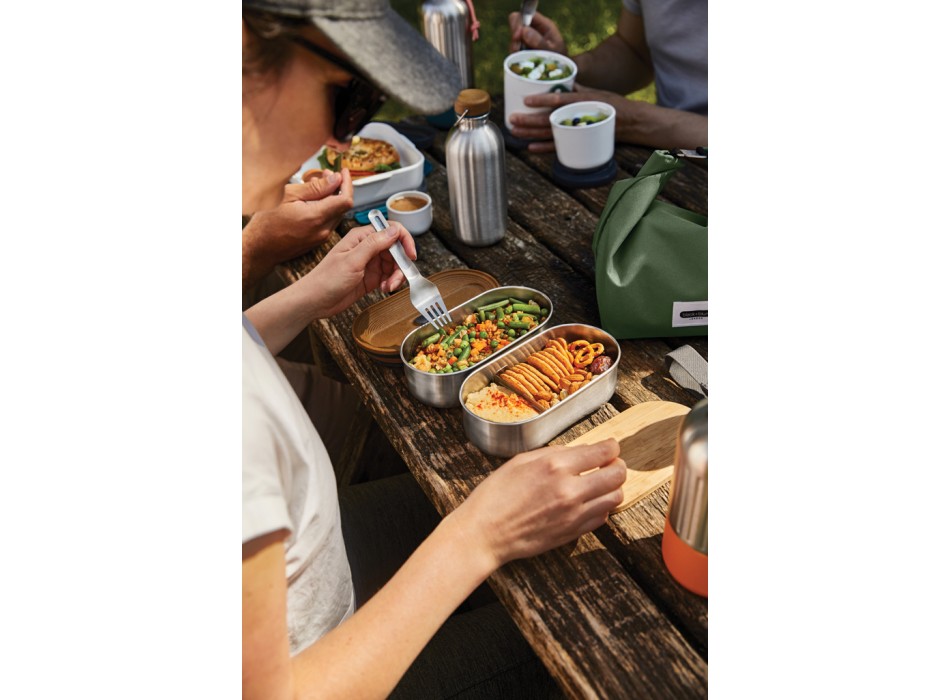 Portapranzo doppio Bento Black+Blum in acciaio FullGadgets.com