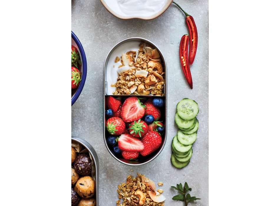 Portapranzo doppio Bento Black+Blum in acciaio FullGadgets.com