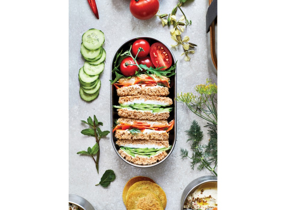 Portapranzo doppio Bento Black+Blum in acciaio FullGadgets.com