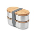 Bento box Double Black+Blum in acciaio