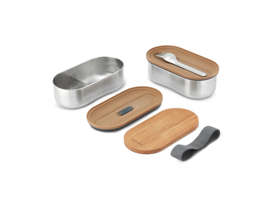 Portapranzo doppio Bento Black+Blum in acciaio FullGadgets.com