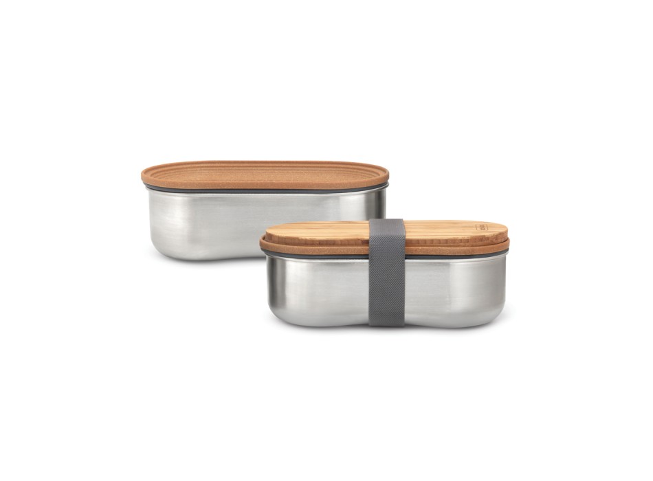 Portapranzo doppio Bento Black+Blum in acciaio FullGadgets.com