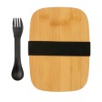 Portapranzo in acciaio con tappo in bambù e spork FullGadgets.com