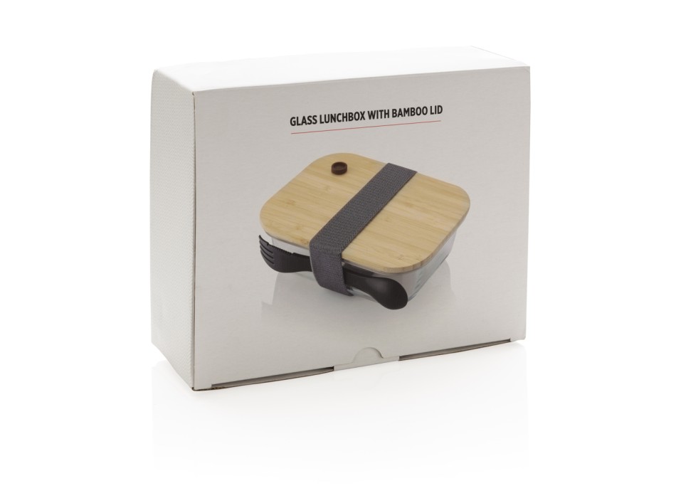 Portapranzo in vetro con tappo in bambù FullGadgets.com