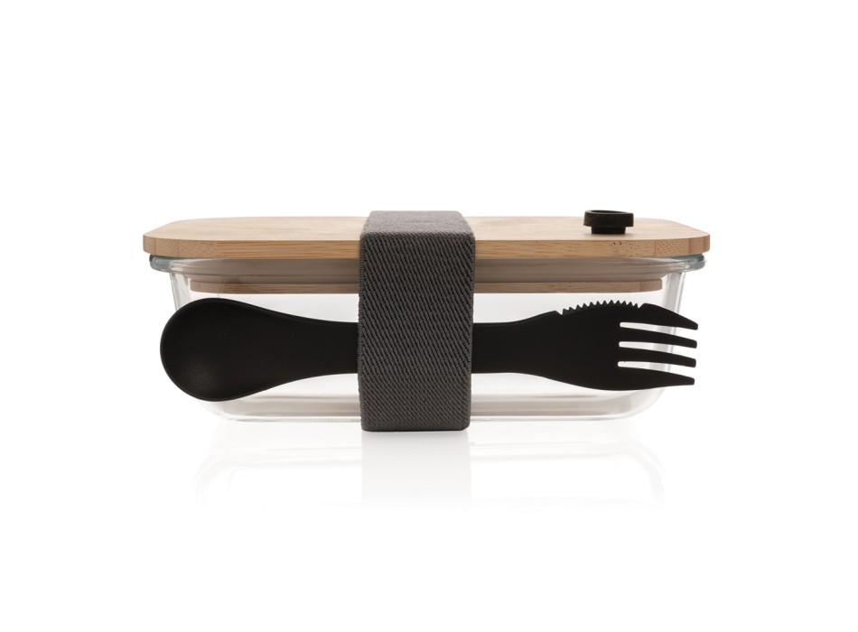 Portapranzo in vetro con tappo in bambù FullGadgets.com