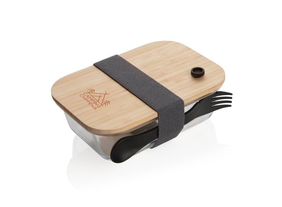 Portapranzo in vetro con tappo in bambù FullGadgets.com