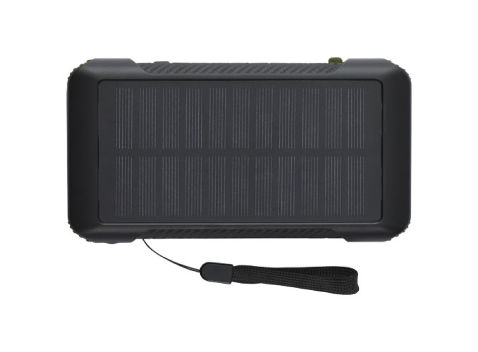 Power bank a dinamo solare in plastica riciclata RCS da 10.000 mAh Soldy  FullGadgets.com