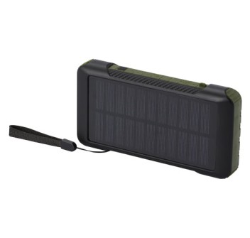 Power bank a dinamo solare in plastica riciclata RCS da 10.000 mAh Soldy  FullGadgets.com