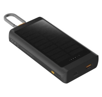 Power bank a energia solare da 10.000 mAh 15 W con luce Xtorm XG2S101 Go2  FullGadgets.com