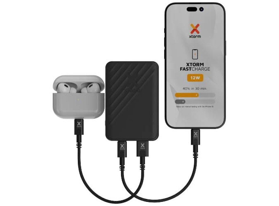 Power bank a ricarica rapida da 5.000 mAh 12 W Xtorm XG205 Go2  FullGadgets.com