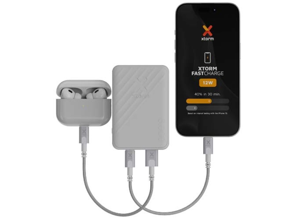 Power bank a ricarica rapida da 5.000 mAh 12 W Xtorm XG205 Go2  FullGadgets.com