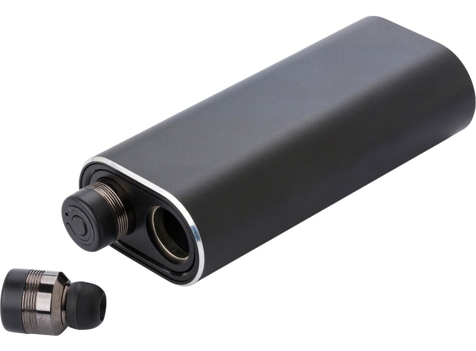 Power bank con auricolari wireless, in alluminio Letitia FullGadgets.com