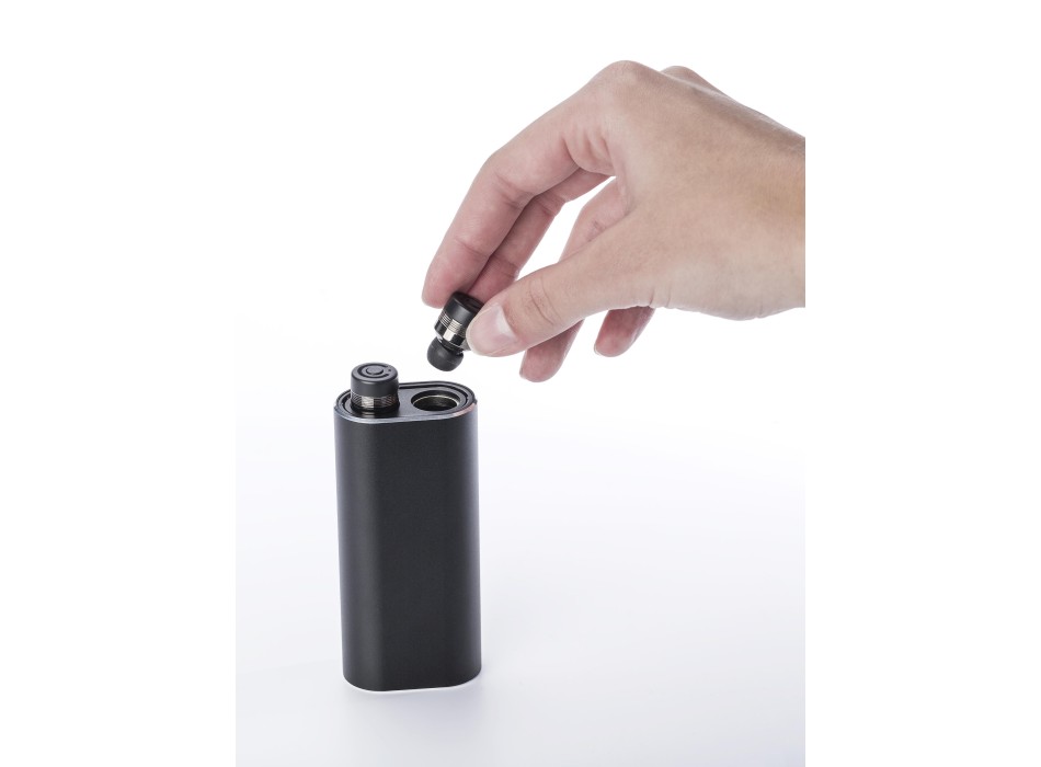 Power bank con auricolari wireless, in alluminio Letitia FullGadgets.com