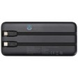 Power bank da 10.000 mAh e 10 W in plastica riciclata con 2 cavi integrati Adhil FullGadgets.com