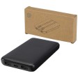 Power bank da 10.000 mAh e 10 W in plastica riciclata con 2 cavi integrati Adhil FullGadgets.com