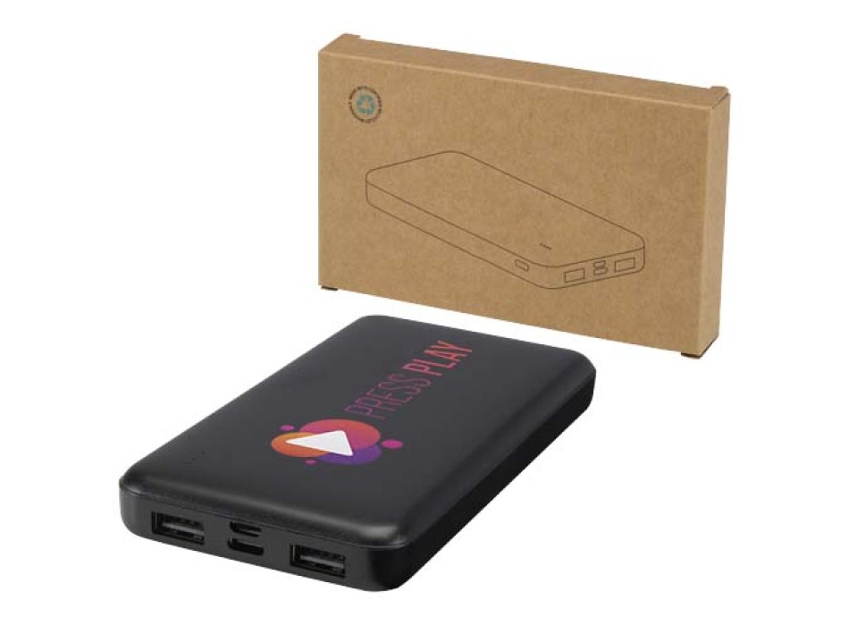 Power bank da 10.000 mAh e 10 W in plastica riciclata Intan FullGadgets.com