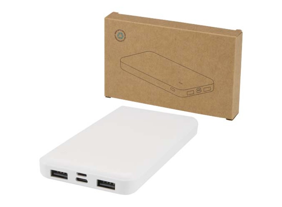 Power bank da 10.000 mAh e 10 W in plastica riciclata Intan FullGadgets.com