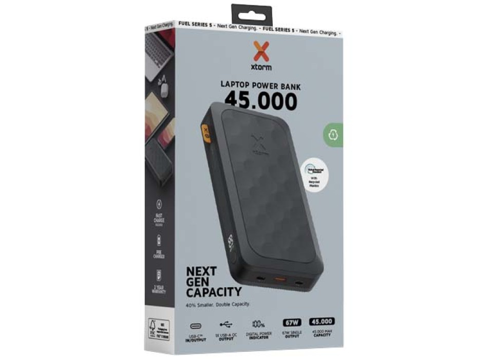 Power bank da 45.000 mAh e 67 W Xtorm FS5451 Serie Fuel FullGadgets.com