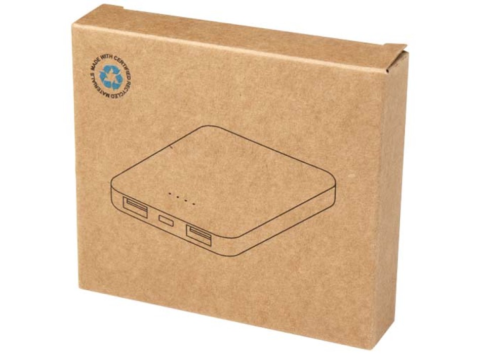 Power bank da 5000 mAh di Tipo C in plastica riciclata Asama FullGadgets.com