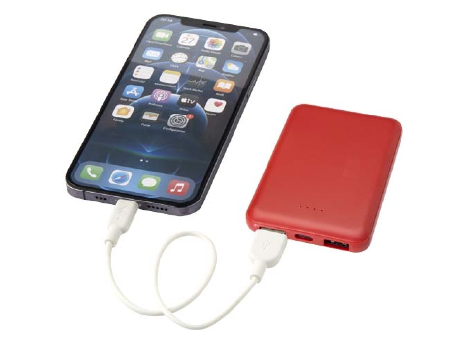 Power bank da 5000 mAh di Tipo C in plastica riciclata Asama FullGadgets.com