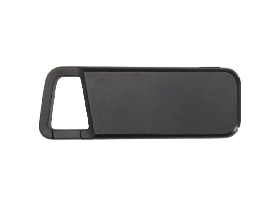 Power bank impermeabile in plastica riciclata da 5.000 mAh e 12 W con moschettone Alkes FullGadgets.com