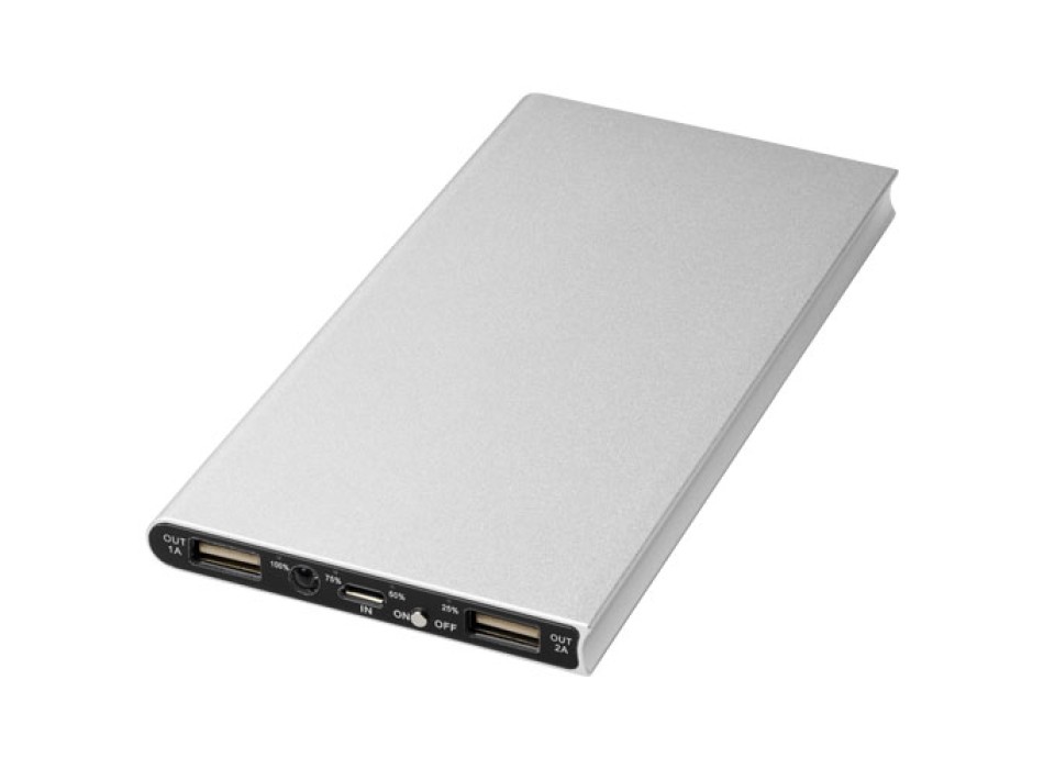 Power bank in alluminio da 8000 mAh Plate FullGadgets.com