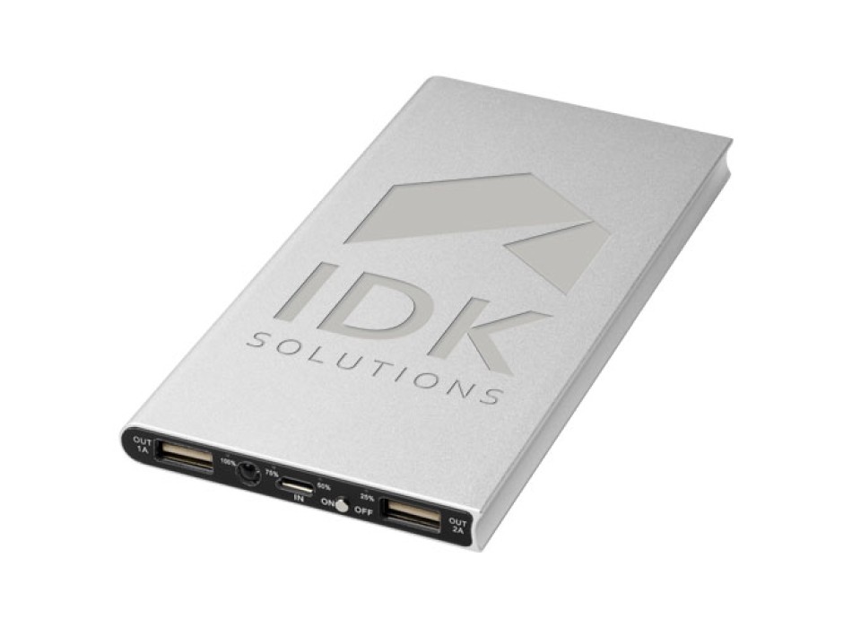 Power bank in alluminio da 8000 mAh Plate FullGadgets.com