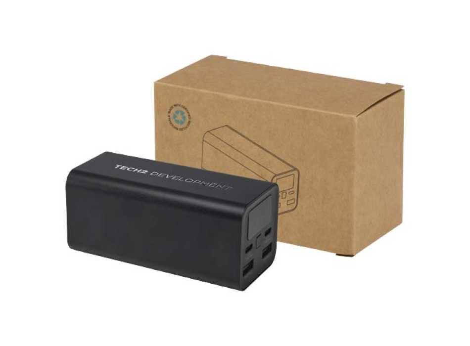 Power bank in alluminio riciclato certificato RCS da 20.000 mAh e 70 W Acamar FullGadgets.com