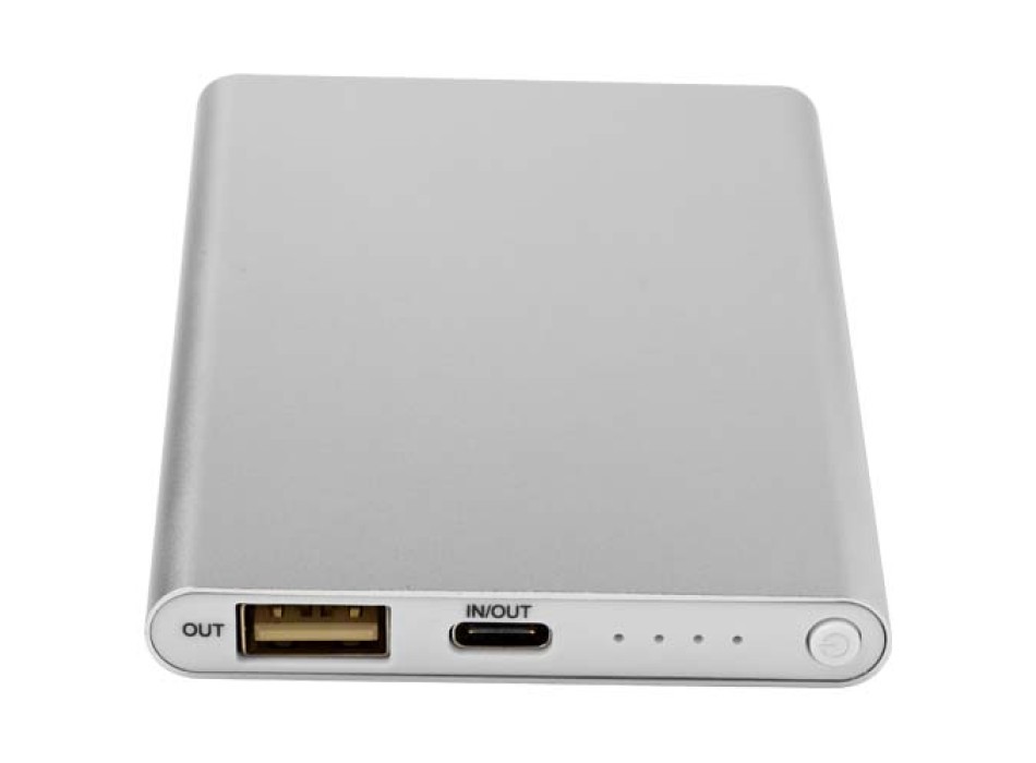 Power bank in alluminio riciclato da 4000 mAh tipo C Pep  FullGadgets.com