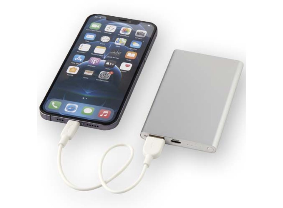 Power bank in alluminio riciclato da 4000 mAh tipo C Pep  FullGadgets.com