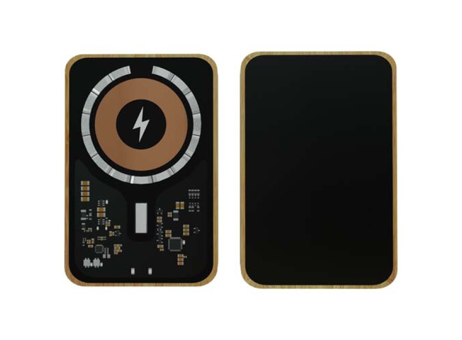 Power bank in bamboo 10.000 mAh MagSafe SCX.design P27 FullGadgets.com