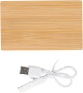 Power Bank In Bamboo Personalizzabile
