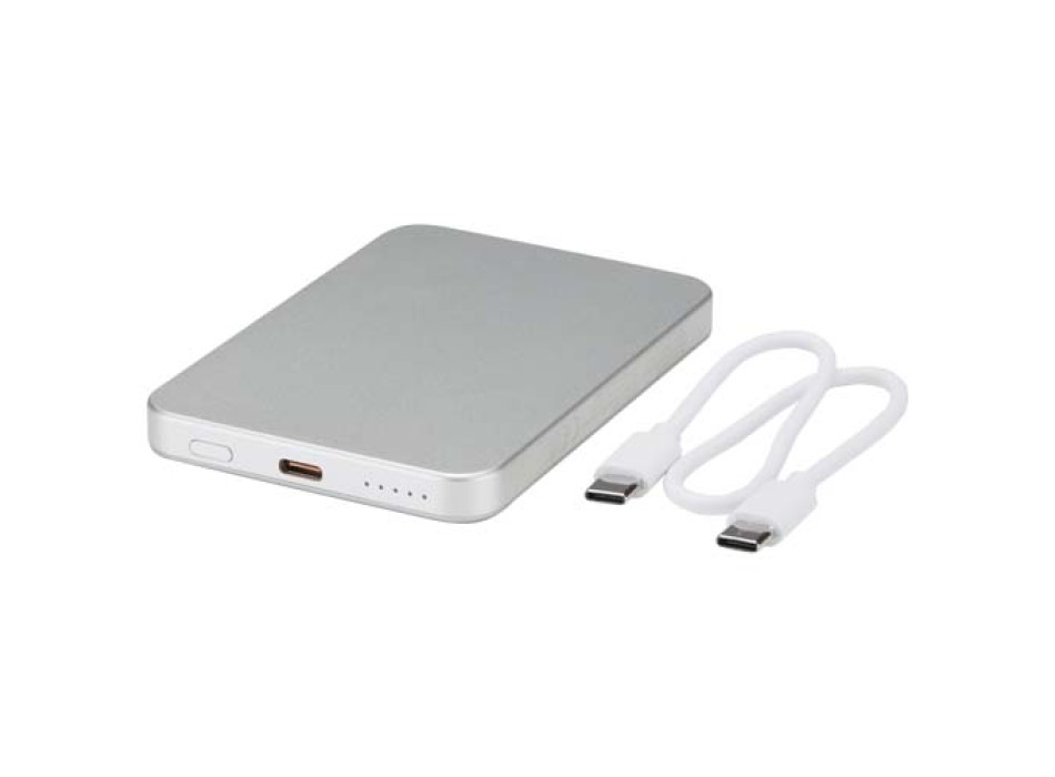 Power bank magnetico da 5000 mAh in alluminio riciclato RCS Avis  FullGadgets.com