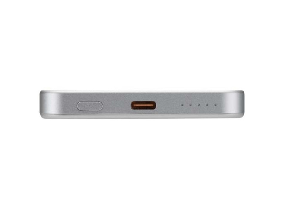 Power bank magnetico da 5000 mAh in alluminio riciclato RCS Avis  FullGadgets.com