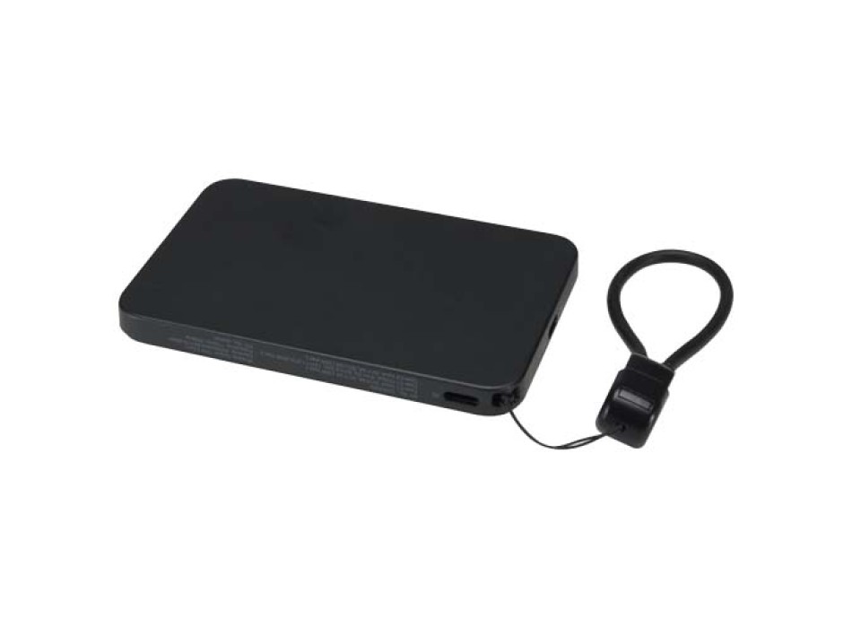 Power bank magnetico da 5000 mAh in plastica riciclata con lanyard SMART FullGadgets.com