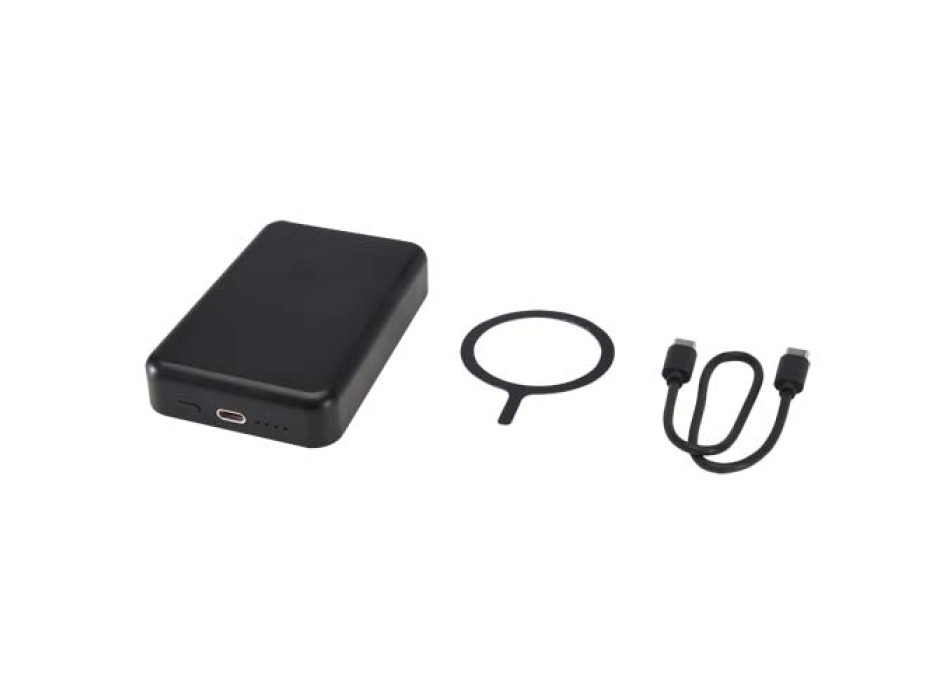 Power bank magnetico wireless da 10.000 mAh e 15 W con 20 W PD in plastica riciclata Acrab FullGadgets.com