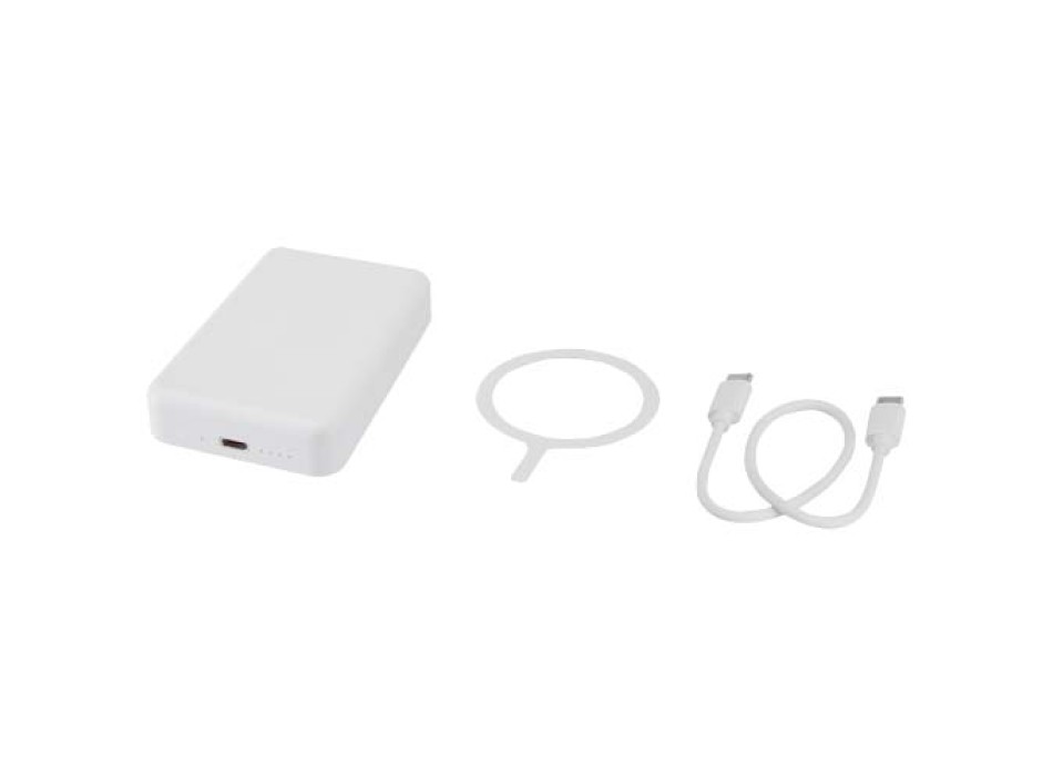 Power bank magnetico wireless da 10.000 mAh e 15 W con 20 W PD in plastica riciclata Acrab FullGadgets.com