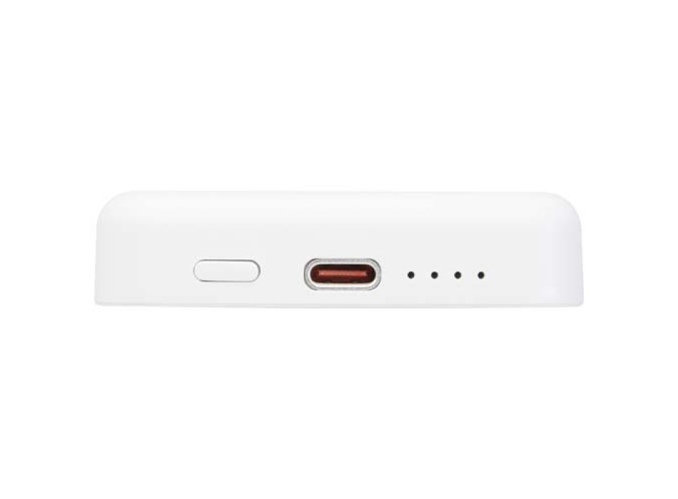Power bank magnetico wireless da 5.000 mAh e 15 W con 20 W PD in plastica riciclata Acrab FullGadgets.com