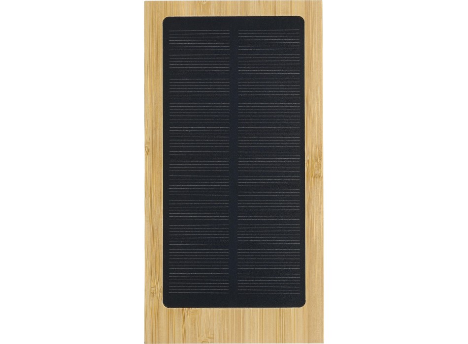 Power bank solare in bambù Elz FullGadgets.com