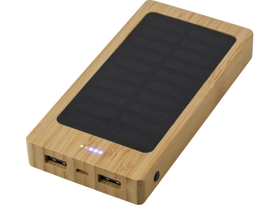 Power Bank solare in bambù Joan FullGadgets.com