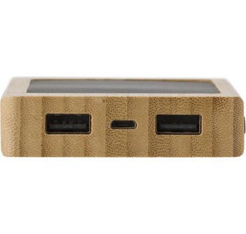 Power Bank solare in bambù Joan FullGadgets.com