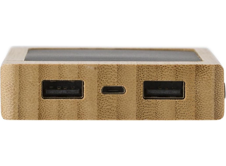 Power Bank solare in bambù Joan FullGadgets.com