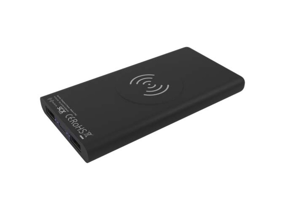 Power bank wireless luminoso in gomma da 10.000 mAh SCX.design P40 FullGadgets.com