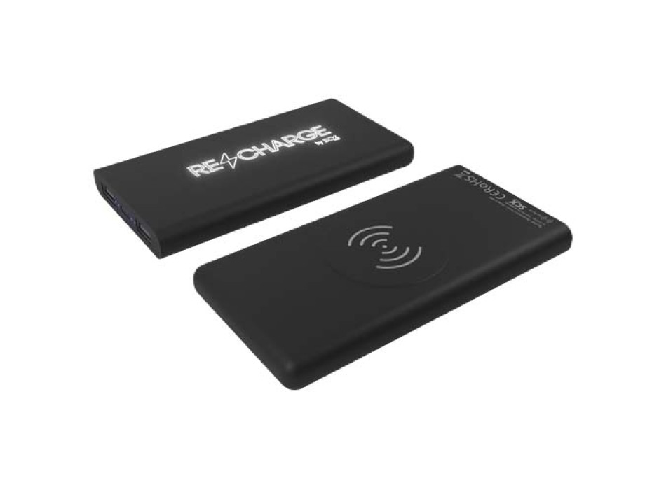 Power bank wireless luminoso in gomma da 10.000 mAh SCX.design P40 FullGadgets.com