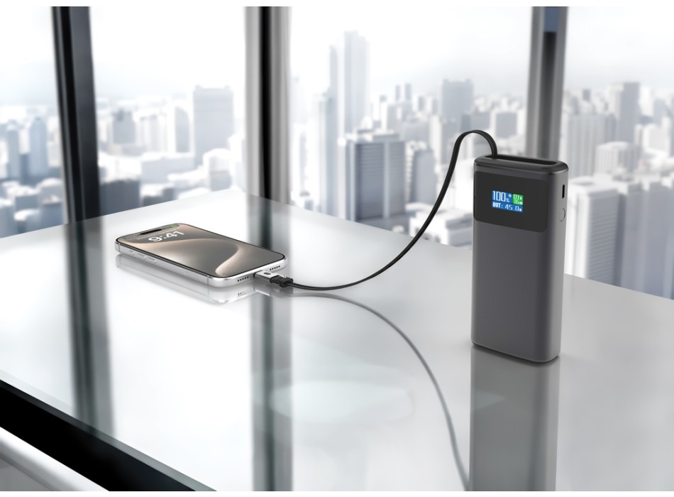 Powerbank 10000 mAh Quantum PD 45W RCS con schermo FullGadgets.com