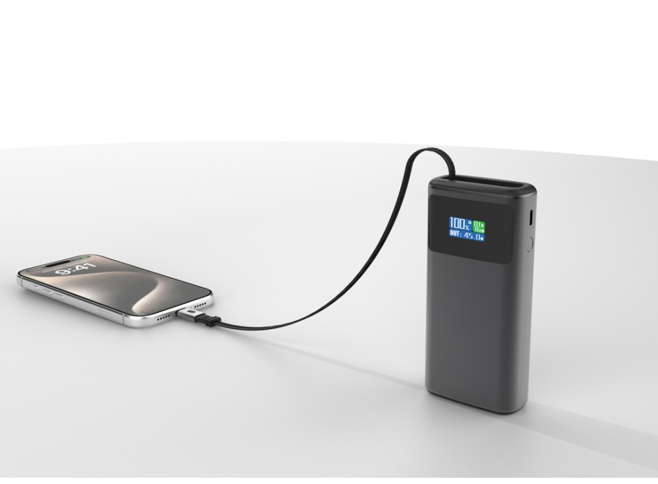 Powerbank 10000 mAh Quantum PD 45W RCS con schermo FullGadgets.com