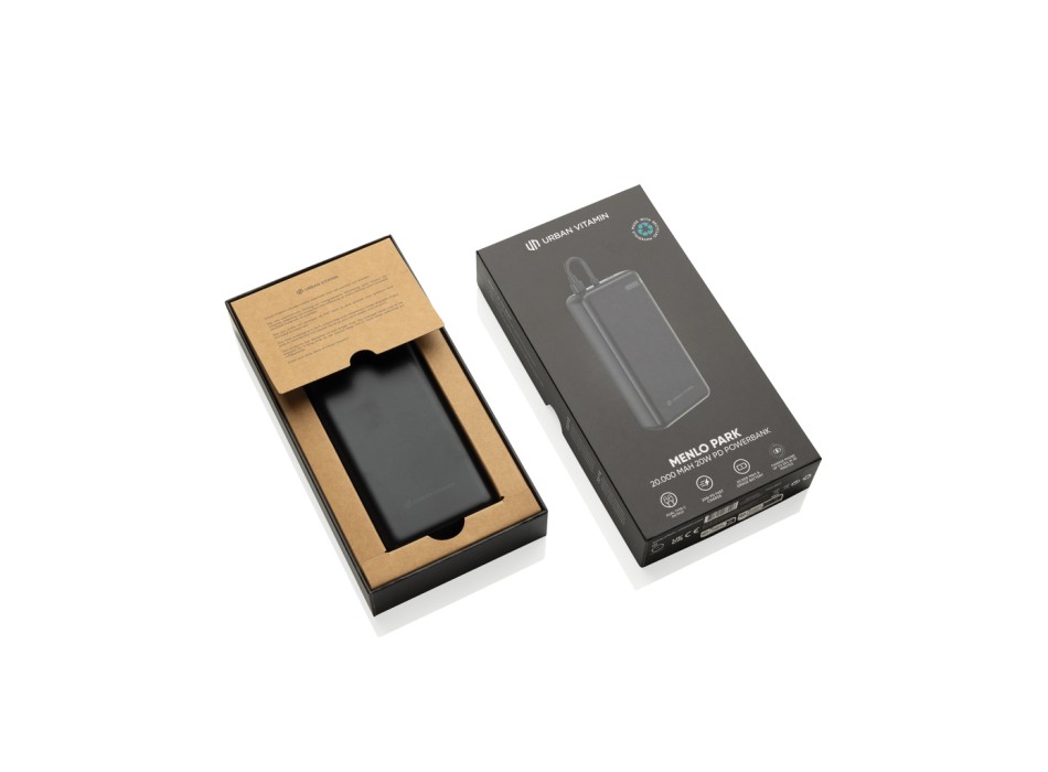 Powerbank 20.000 20W PD Urban Vitamin Menlo Park in rABS RCS FullGadgets.com