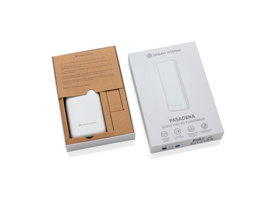 Powerbank 20.000mAh con PD Urban Vitamin Pasadena FullGadgets.com